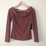 Lulus Cowl Neck Long Sleeve Burgundy Sweater NWT Photo 2