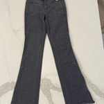Diesel Y2K Vintage  Denim Flare Pants Side AnkleSlits Womens 28 Gray/Pink Accents Photo 0