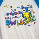 Bella Canvas Teacher Shirt - Our Students are Owlsome 3/4 Length sleeved jersey shirt Photo 1