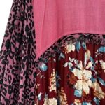 Umgee Berry Floral Flowy Linen Blend Dress Photo 8