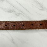 American Eagle Brown Braided Leather Belt Silver Buckle - Large (L) ✨ Photo 7