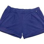 Michael Stars 100% Cotton Cuffed Navy Blue Casual Shorts Elastic Waist Medium Photo 0