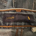 J.Crew Denim Pencil Skirt Women's 8 Blue Front Slit Western Boho Y2K Cowgirl Photo 3