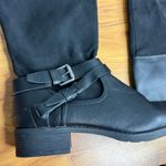 Style & Co Ashlie Wide Calf Riding Boots Size 8 Fuax Leather Black Tall NEW Photo 3
