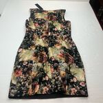 Black Halo  Anthropologie Jackie‎ O Black Pink Rose Floral Sheath Dress SZ 10 NEW Photo 10