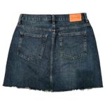 Everlane The Denim Reconstructed Mini Skirt Blue Jean Sz 29 Distressed Pockets Photo 1