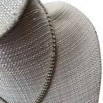 Vintage Rhinestone V Necklace. Silver tone Photo 1