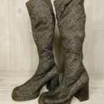 Wild Rose  cloth retro go go boots 70s inspired cosplay costume glitter black 9 Photo 3