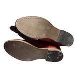 Diba True New  Designer Red Leather Slouchy Lace Up Booties Women size 8.5 Photo 5