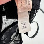 J.Crew Underwire balconette bra in point d'esprit black style H6207 size 34D Photo 5