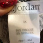 K Jordans Size 3X V Neck Long Sleeve Blouse Black White Photo 3