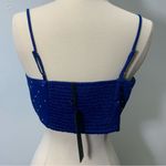 House of Harlow 1960 rhinestones crop top blue size M Photo 1