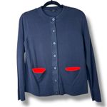 COS Modern Knit Cotton Color-Block Front Pockets Straight Fit Ribbed Cardigan Photo 1