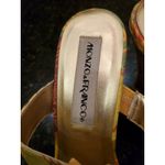Monzo & Franco Flower Heels Slides Sandals Shoes 9M Size 9 Photo 3