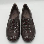 Sesto Meucci  Shoes Womens Size 6 Brown Faux Leather Slip On Loafers Flats Photo 4
