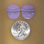 Vintage Light Purple Abstract Retro Boho Earrings Photo 3