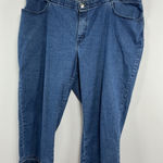 Lee Womans  Rider Capri Blue Jeans 22 W M Photo 0
