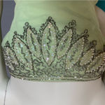 Vintage 50s Formal Dress‎ Prom Strapless Pale Green Elegant Hollywood Glamorous Size XXS Photo 4