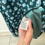 Outerknown  Kira Maxi Dress Blue Green Riviera Esalen Bloom Size M Photo 4