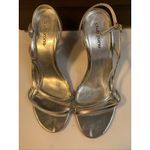 CLUB ZONE SZ 9M SILVER‎ BLING SLINGBACK WOMEN Gemstone Dress Pump Silver Photo 6