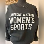 Grayson Threads NWT Everyone Watches Women’s Sports Black Sweatshirt Size Small Photo 1