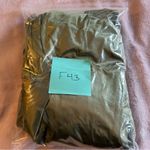 NWOT green one shoulder satin prom dress size 6 lace up back flared skirt slit Photo 10