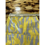 Boden Women's‎ Yellow & Gray Cotton Lined Slit Pencil Skirt Size 6L Classic City Photo 2