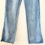 Grey Lab  Light Wash High Rise Straight Leg Baggy Jeans with Slit Detail  Photo 3