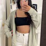 Garage Sage Green Zip Up Hoodie Photo 0