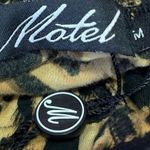 Urban Outfitters Motel Multicolor Leopard Animal Strapless Choker Bodysuit Top M Photo 3