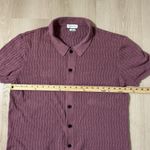 Urban Outfitters Womens Knit Button Up Short Sleeve Collared Polo Shirt Photo 2