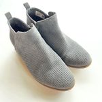 Toms  Boots Womens‎ 8.5 Deia Ankle Bootie Grey Suede Perforated Comfort 10011183 Photo 1