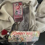 Johnny Was Mishka Rose Floral Embroidered Tunic Top Pink Size Small Photo 10