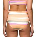 prAna  Bikini Set Willow Falls Top Sun Shade Bottom High Rise Striped Orange S Photo 5