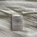 THML Women’s  Anthropologie Embroidered Floral White Sleeveless Tank Top sz Small Photo 4