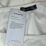 PRETTYGARDEN Semi formal dance wedding reception one sleeve shoulder keyhole wrap ivory dress Photo 6