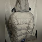 Michael Kors  Faux-Fur Collar Puffer Coat Feather Down-silver- size XL Women’s Photo 12