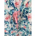 Ocean Coast Tropical Floral Resort Active Beach Dress Size 3X Stretch Pockets Green Photo 3