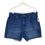 Old Navy  High-Waisted Slouchy Cut-Off Denim Jean Shorts Five Pocket Blue Size 12 Photo 2