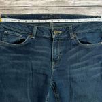 Michael Kors MK Women's Slim Straight Jeans 31 Inch Waist Dark Blue Denim Flawed Photo 7