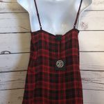 Bobeau NWT  red‎ tartan plaid lace tank top camisole Photo 1