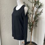 Nicole Miller New York Women’s Active Cold Shoulder long Sleeve Athletic Tunic Black Size M Photo 2