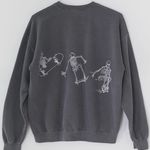 Urban Outfitters Project Social T Skateboard Skeletons Sweatshirt Photo 0