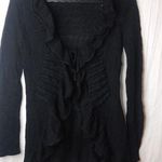 XTaren  Black Waterfall Long Cardigan Sweater S Photo 0