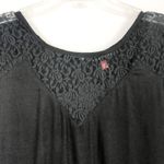 Therapy Short Sleeve Black Lace Romper Size S Photo 2