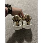 White House | Black Market Aspen Womens Animal Print Accent White Sneakers 6 Photo 7