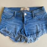 Hollister low rise vintage y2k 2000’s Light Blue Jean mini Shorts cut off Photo 3