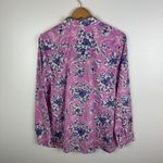 Talbots  Classic Cotton Shirt Magic Floral  Large Button Down‎ Preppy Lightweight Photo 3
