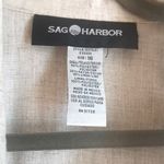 Sag Harbor  Blazer Suit Jacket Size 16 Beige Linen Photo 3
