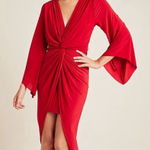 MISA Los Angeles Misa Anthropologie Los Angeles Teget Maxi Dress Red Sexy Size XS Photo 0